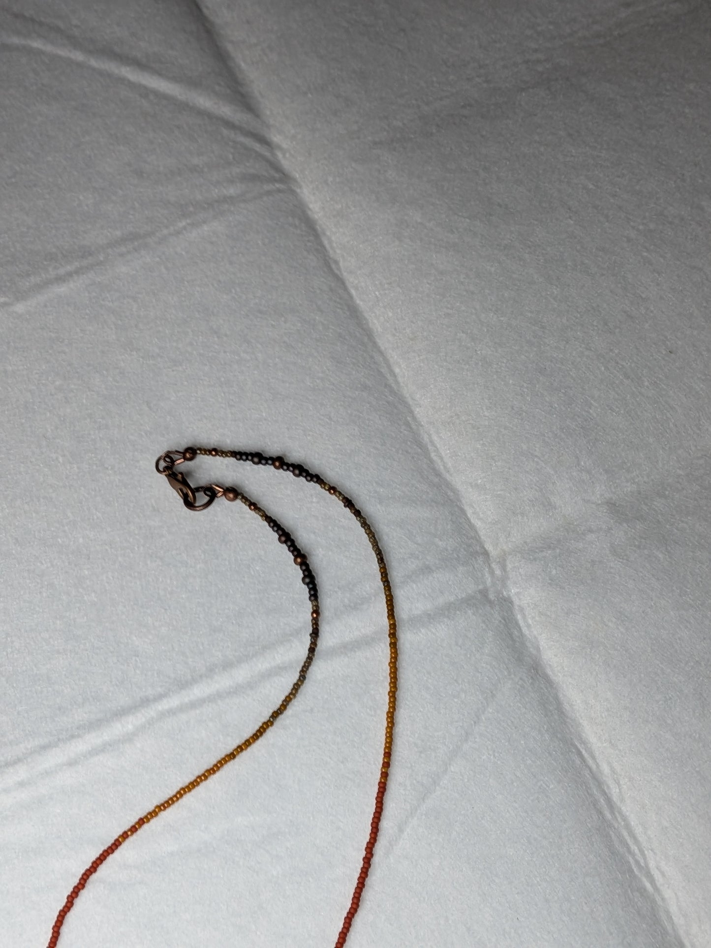 Copper, Carnelian, Moolikite Necklace